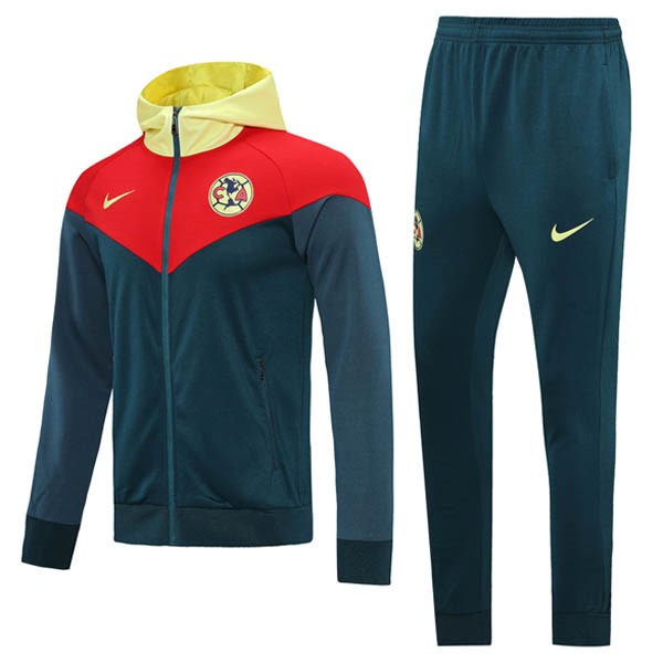 Chaqueta Con Capucha América 2020 2021 Rojo Azul